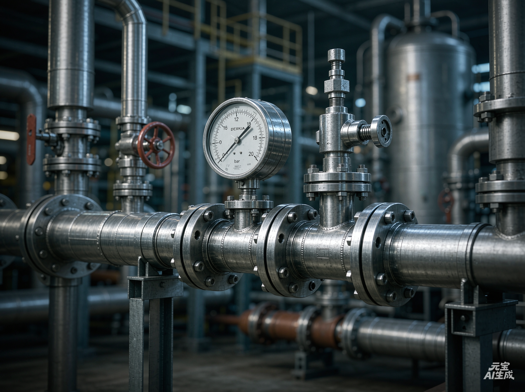 Petrochemical pressure gauges supplied by DERKIA