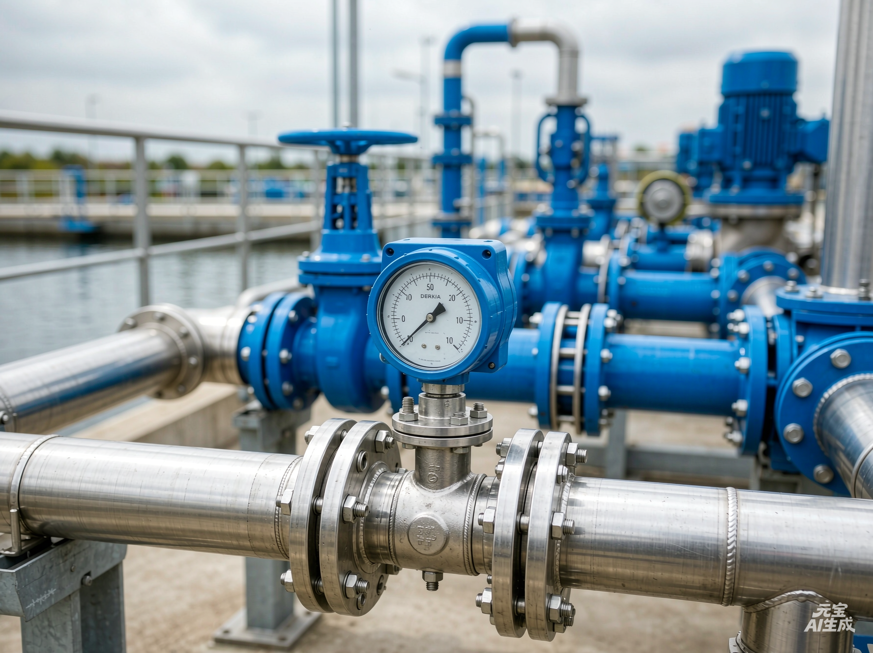 Water and energy pressure gauges supplied by DERKIA